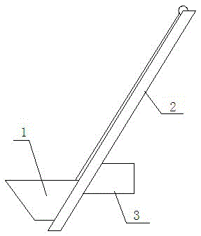 Feeding device for stirring machine