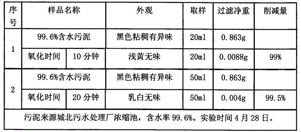 Sludge processing technology by electrochemical direct oxidation