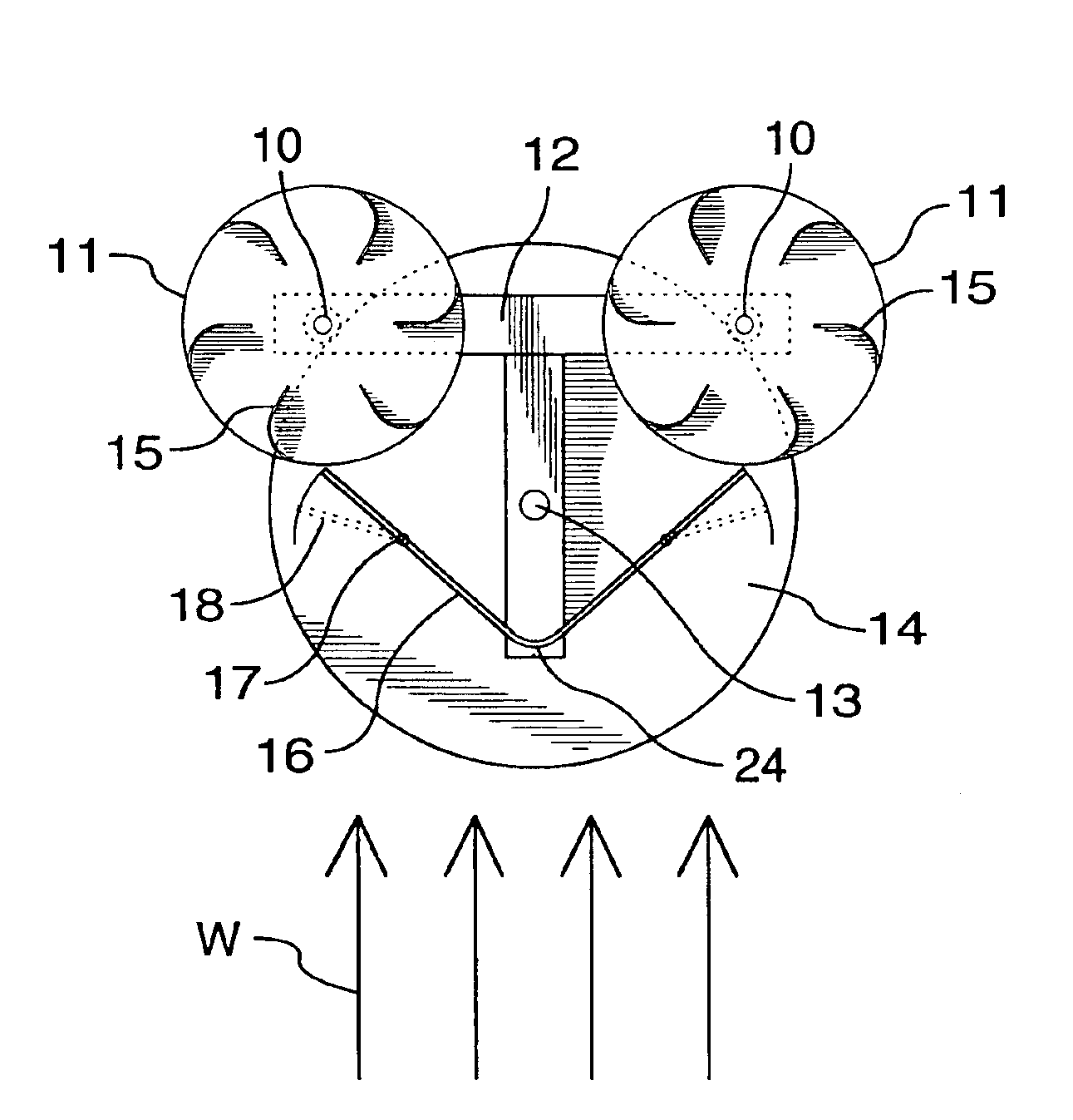 Vertical axis wind turbine