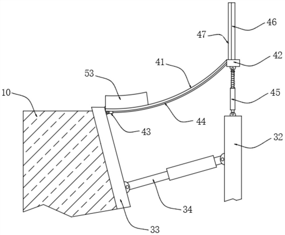 Foundation pit support rock-falling and soil-falling prevention shielding mechanism for constructional engineering