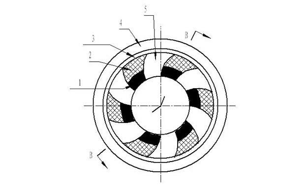 Solid particle suction preventive type fluid dynamic pressure mechanical sealing ring