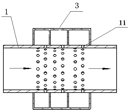 High-frequency muffler used on automobile intercooler intake pipe