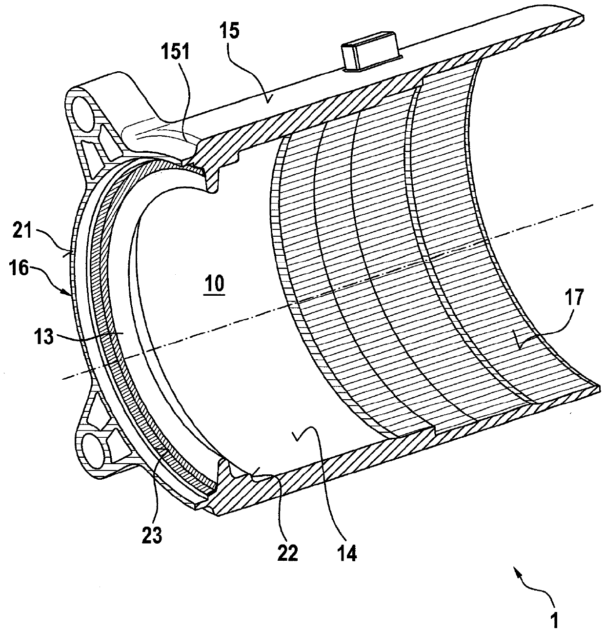 Housings and bearing shields for electric motors with cast bearings