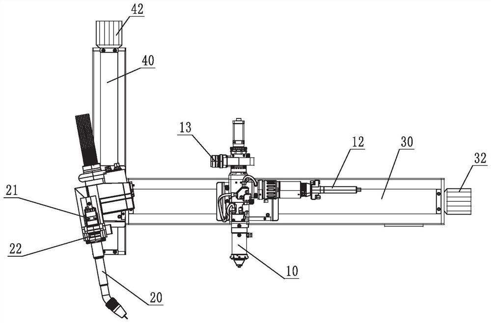 A real-time self-adaptive adjustment system and adjustment method for laser-arc hybrid welding