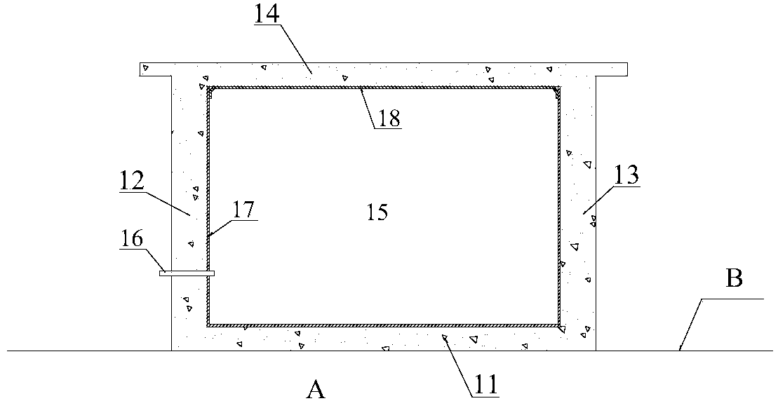 Pressure box-type high-speed railway bed structure and construction method