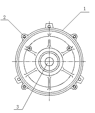 Front end cover of motor