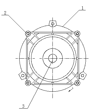 Front end cover of motor