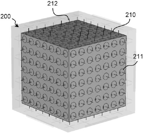 Antenna array for wireless energy harvesting and manufacturing method thereof