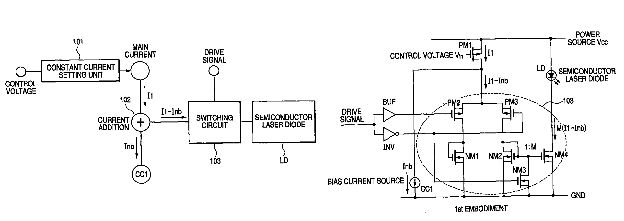 Driving circuit of driving light-emitting device