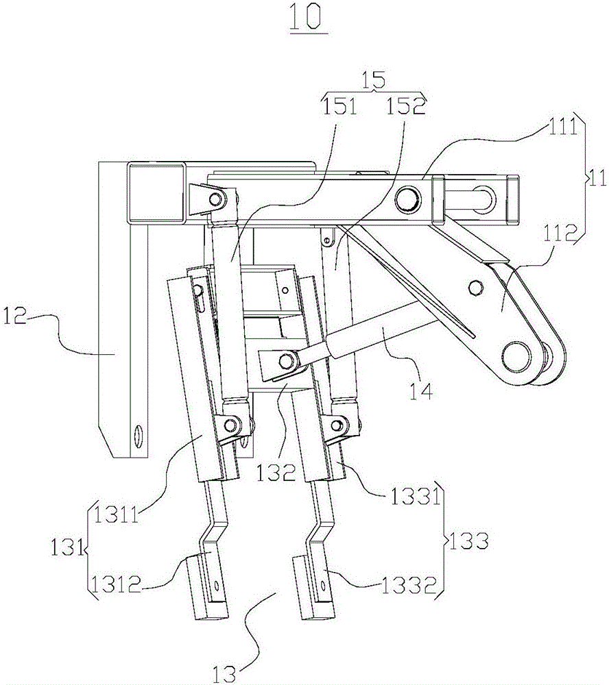 Mechanical arm and garbage transport truck