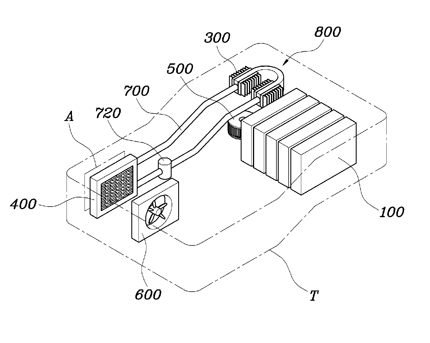 Air conditioning system and method for high-voltage battery of vehicle