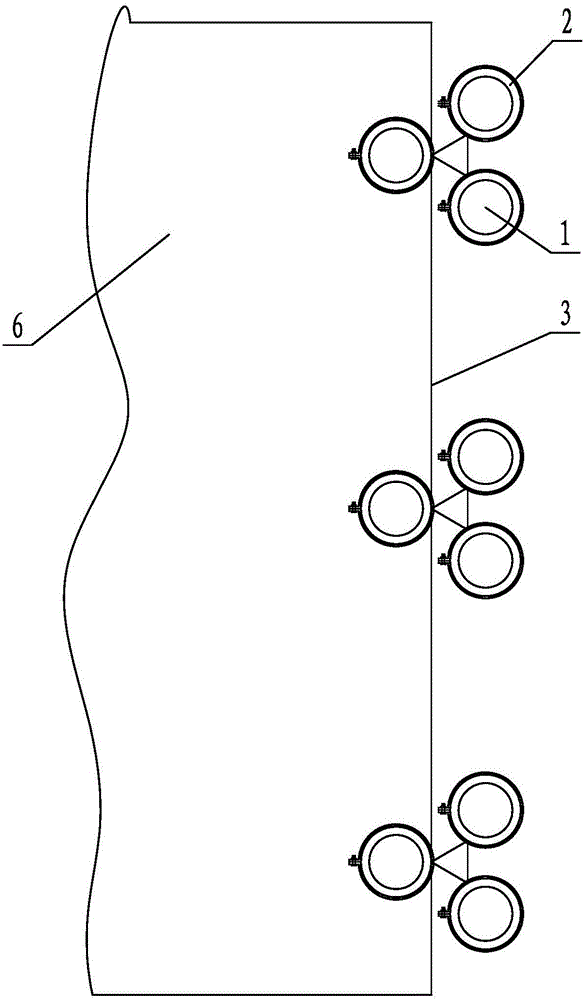 A construction method for foundation pit support with frp strip type foundation pit enclosure structure