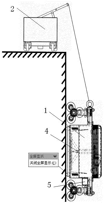 Automatic cleaning machine for high-rise buildings