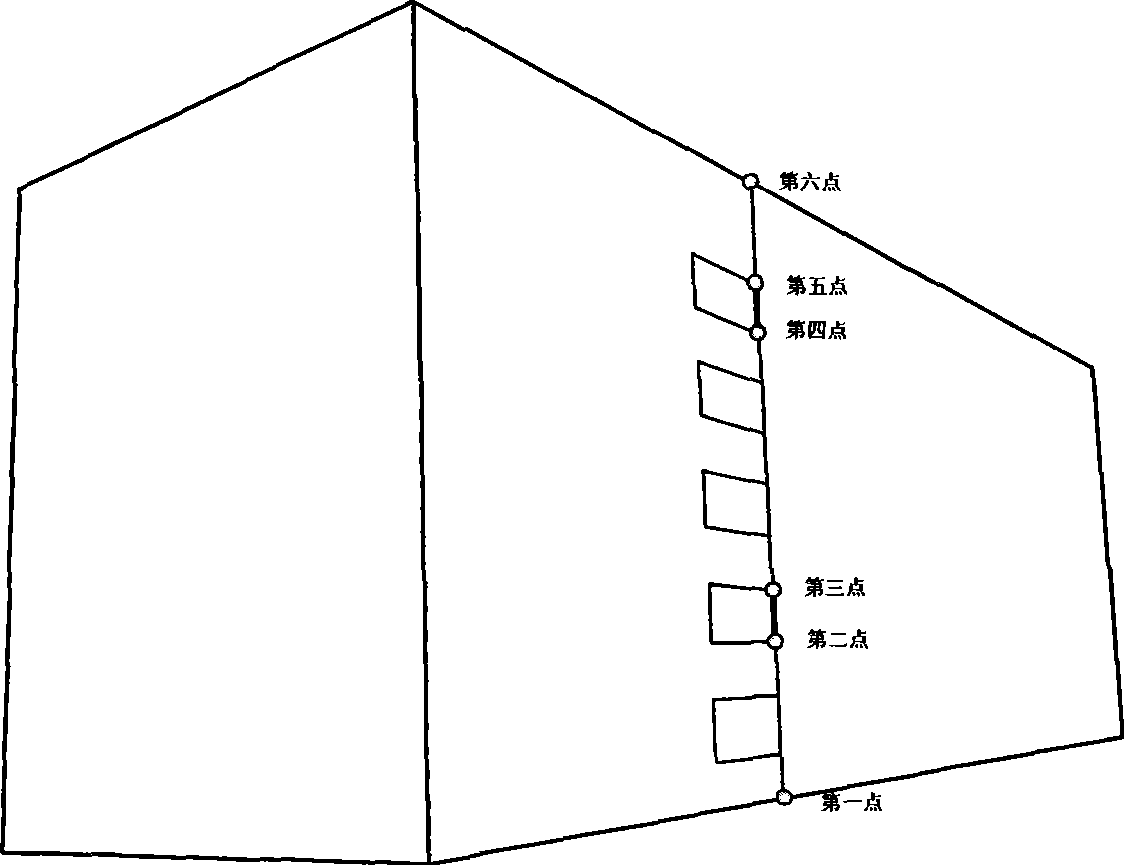 Building height measurement method based on single digital photo