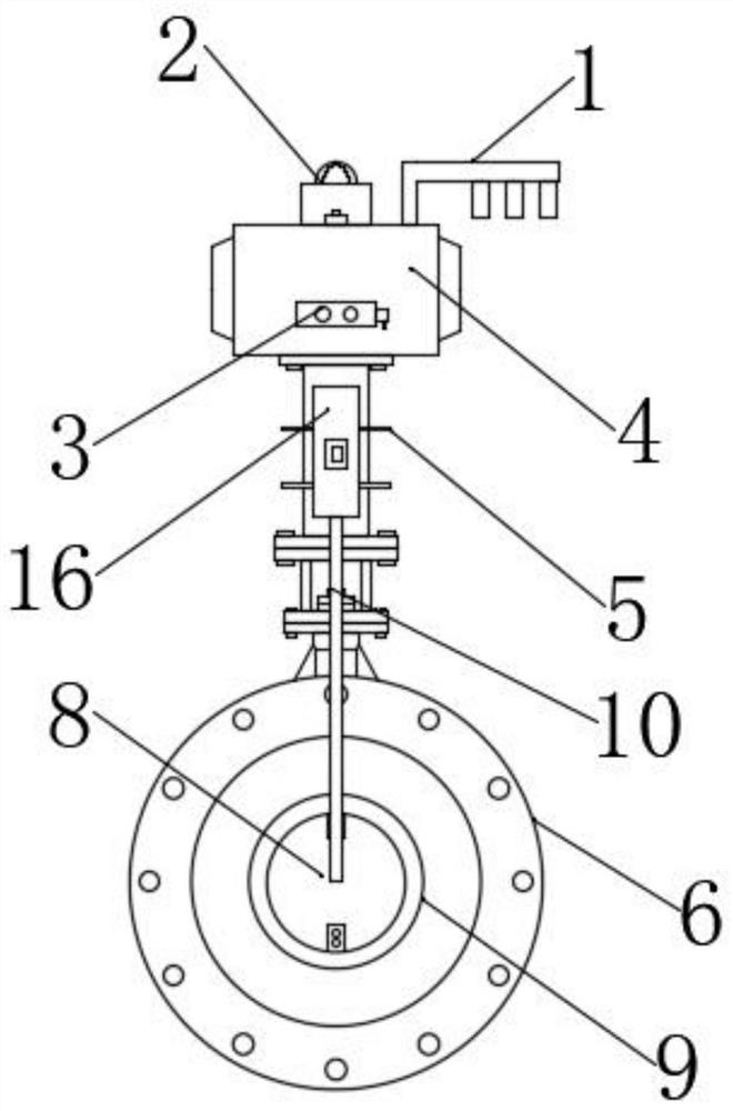 Replacement damage type continuous wear-resistant pneumatic high-temperature butterfly valve