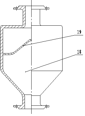 Three-inlet spiral slag pushing type hydraulic cyclone