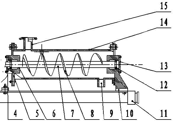 Three-inlet spiral slag pushing type hydraulic cyclone