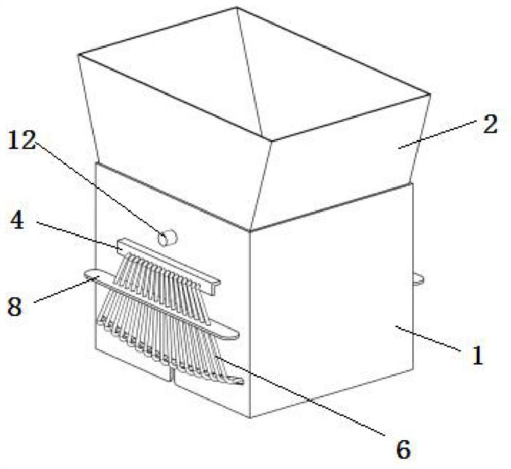 An adjustable grid-type circular large-grained seed grading device