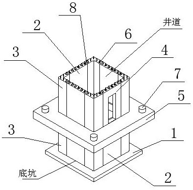 Prefabricated elevator shaft