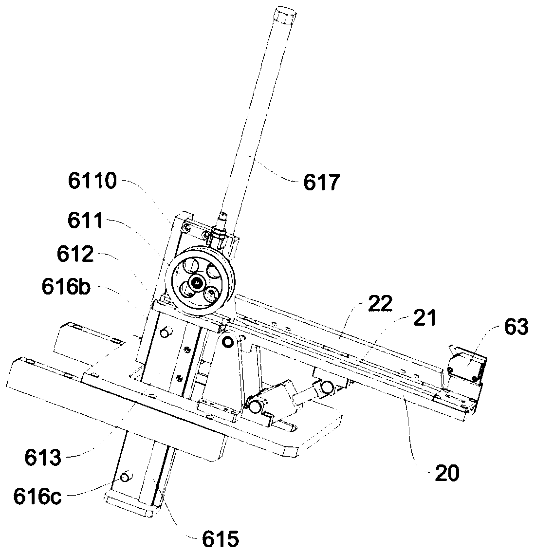 Automatic carrier band winding and collecting system