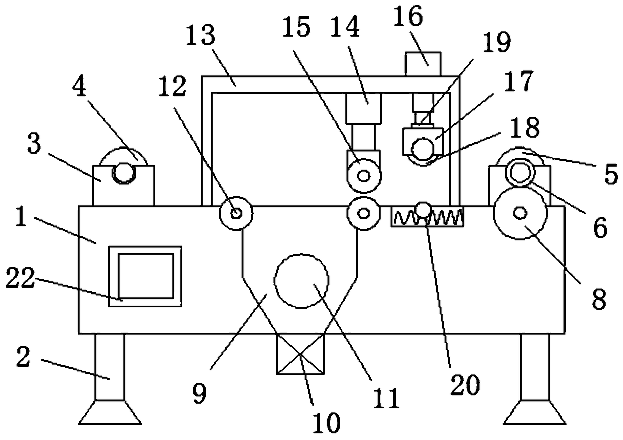 Steel strip acid pickling printing device for metal machining