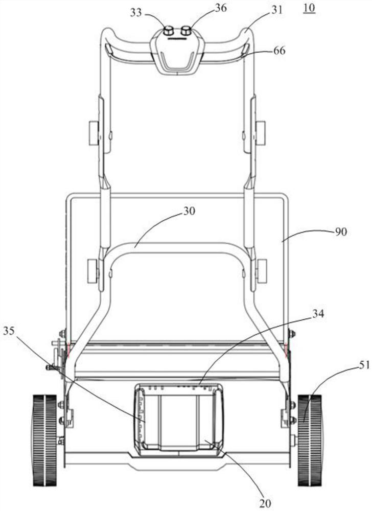 Self-propelled light hob grass mower