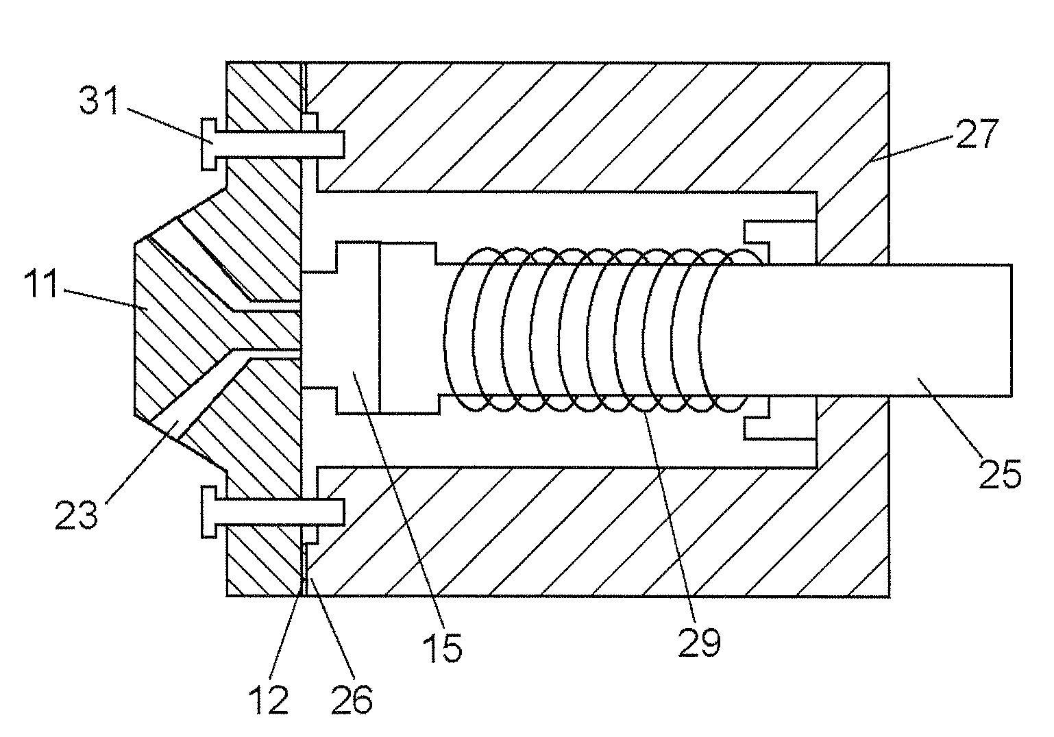 Channel switching valve