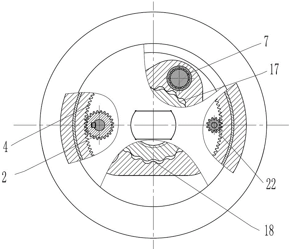 A deceleration device for combined transmission of involute gear and cycloid gear