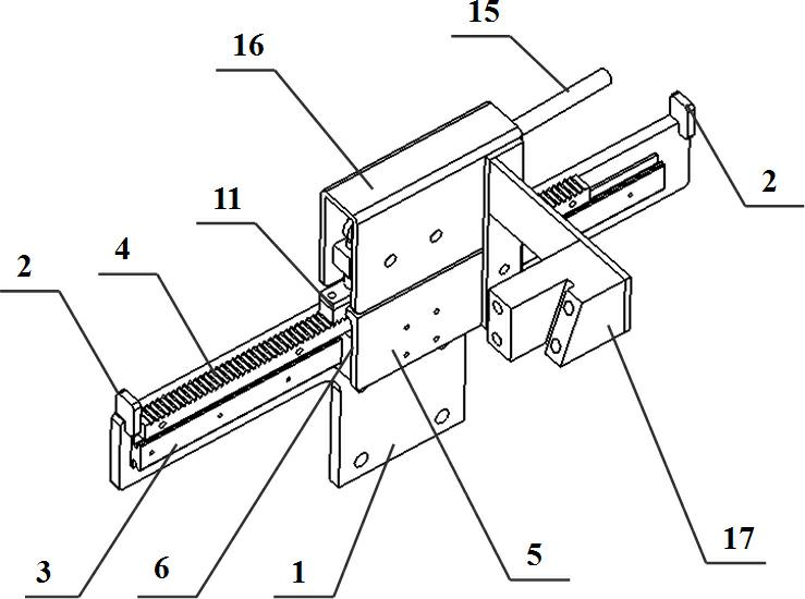 Lifting clamping device for car door conveying line