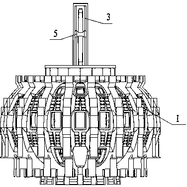 Subcritical blanket refuelling system and refuelling method thereof