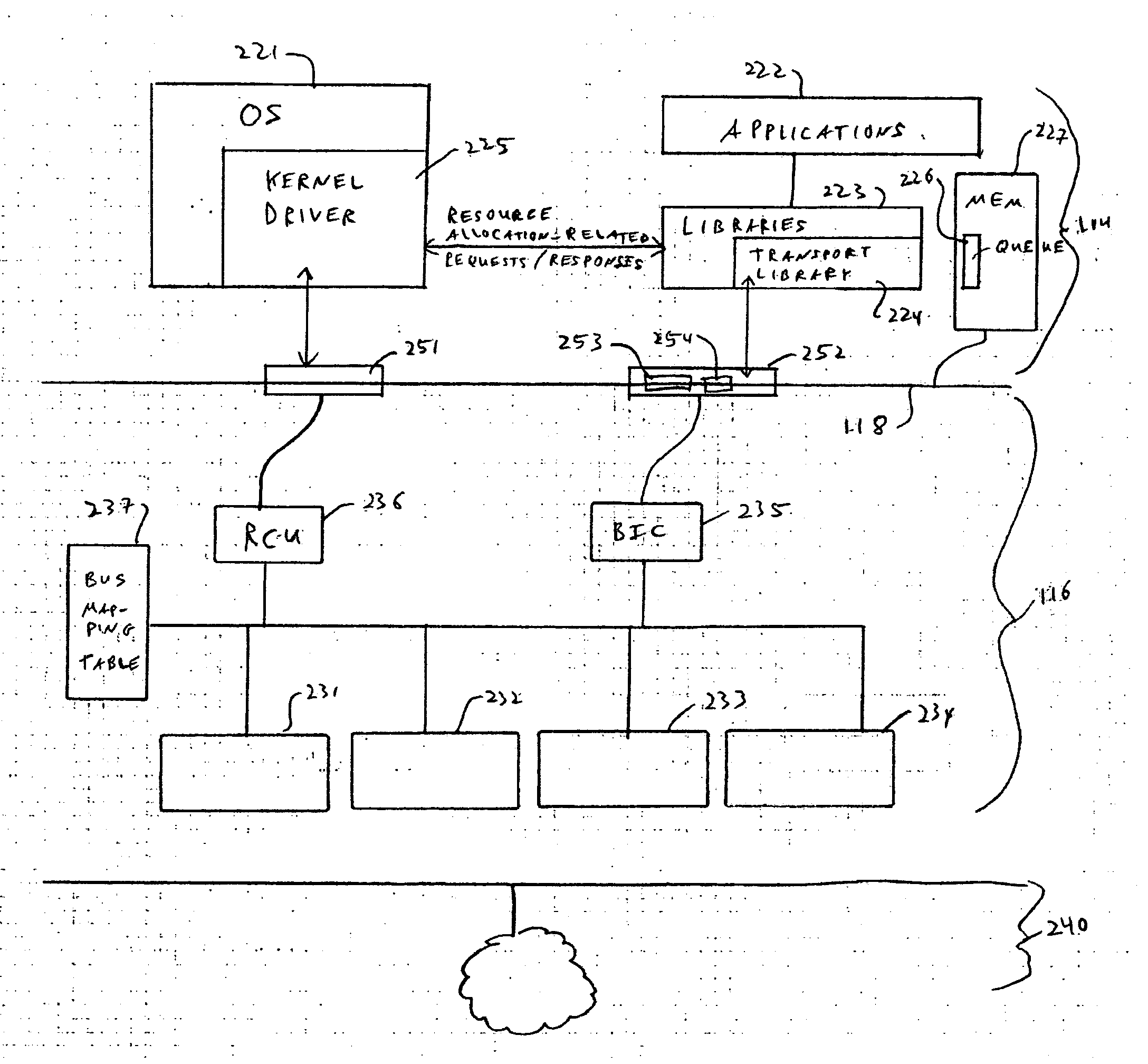 DMA descriptor queue read and cache write pointer arrangement