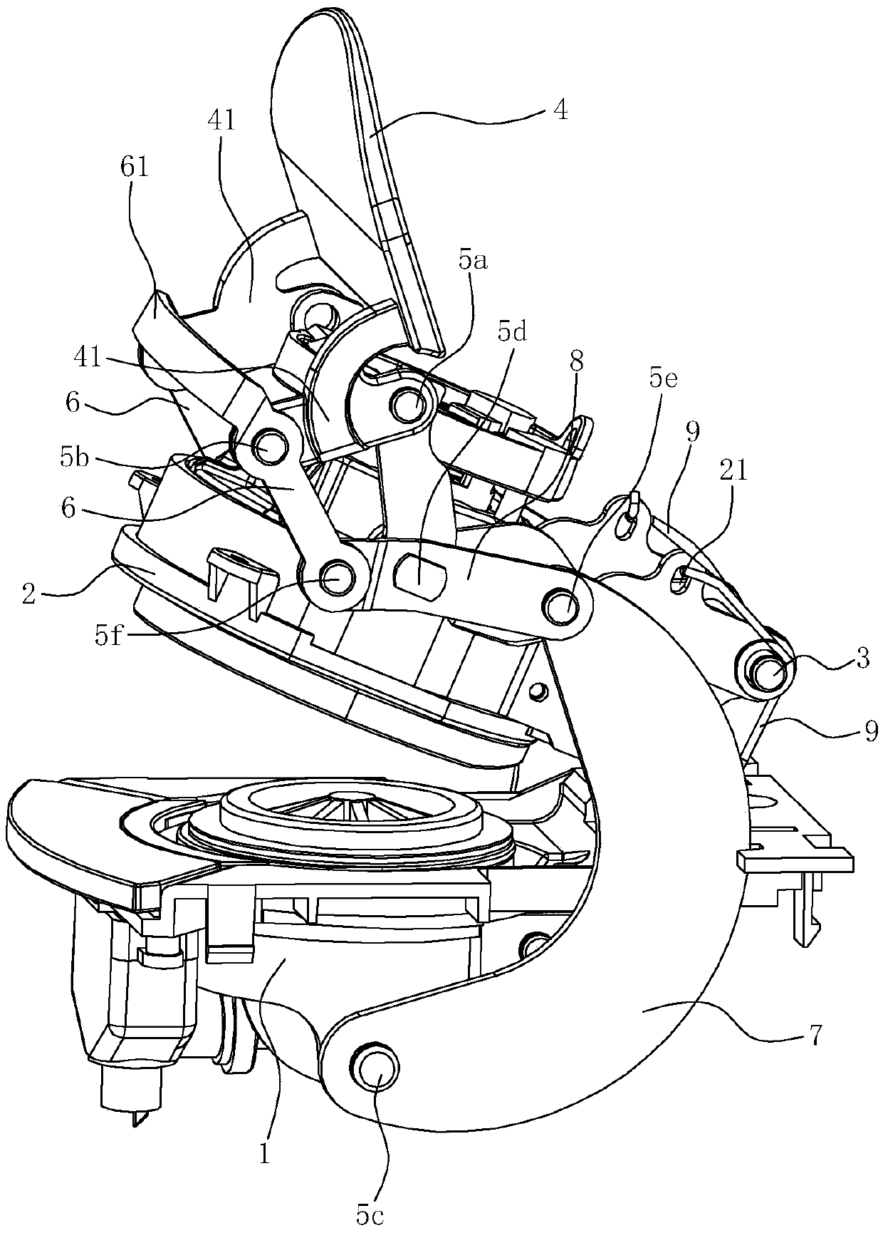 Parts opening and closing system for beverage extraction plant