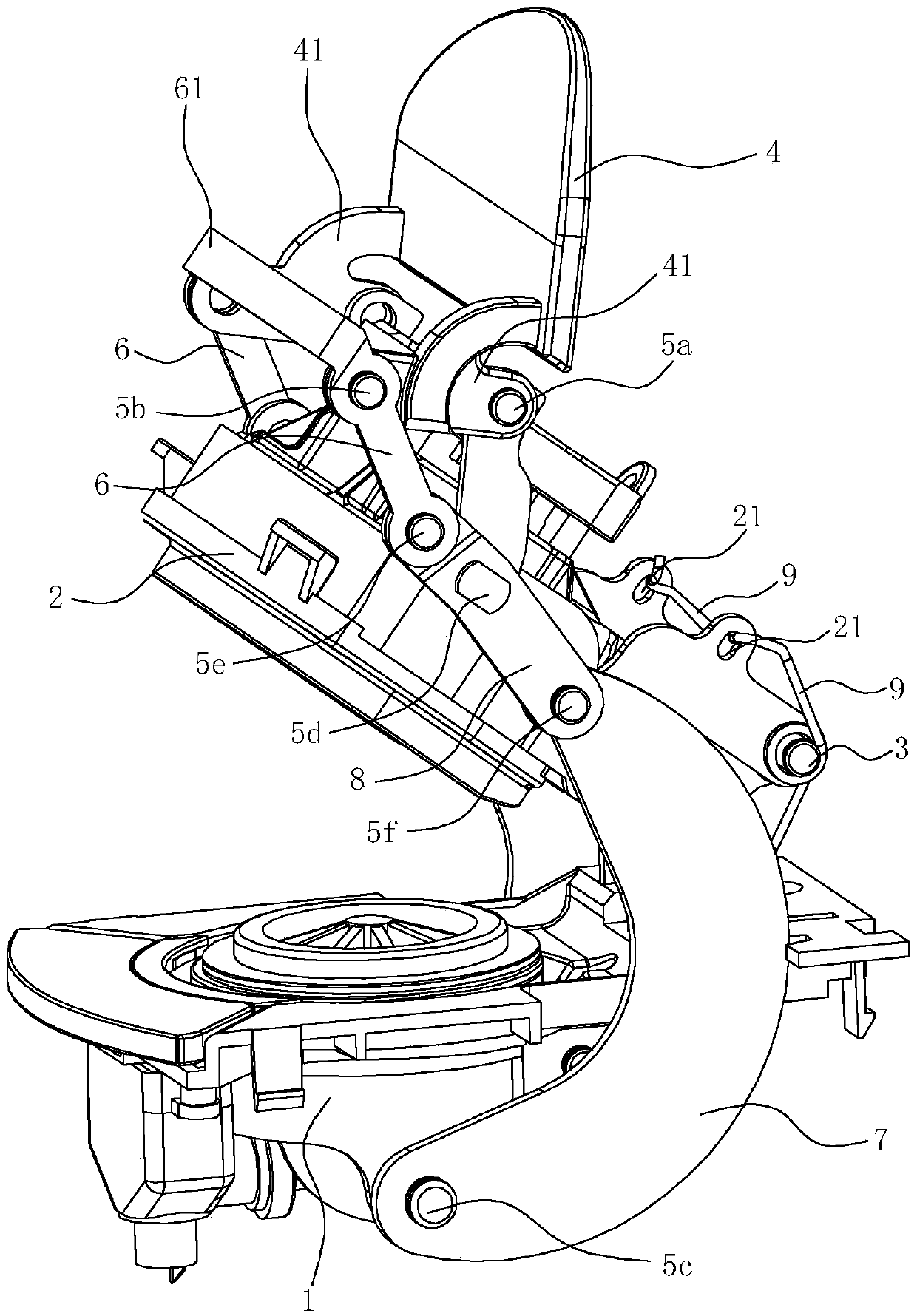 Parts opening and closing system for beverage extraction plant