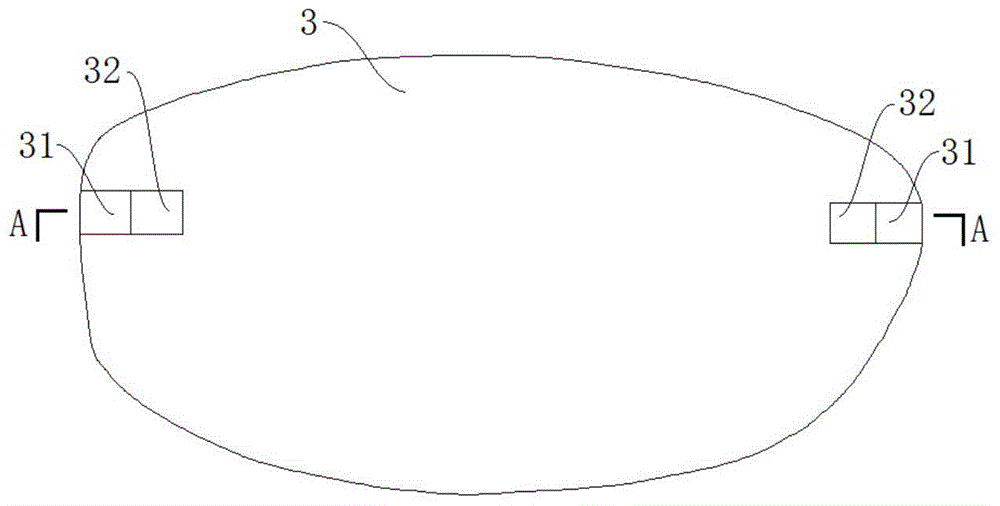 Lens assembly structure for rimless glasses