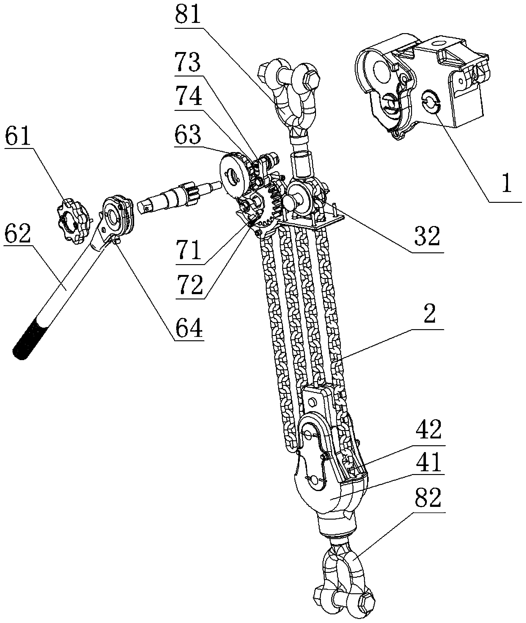 Lever pulley block convenient to use