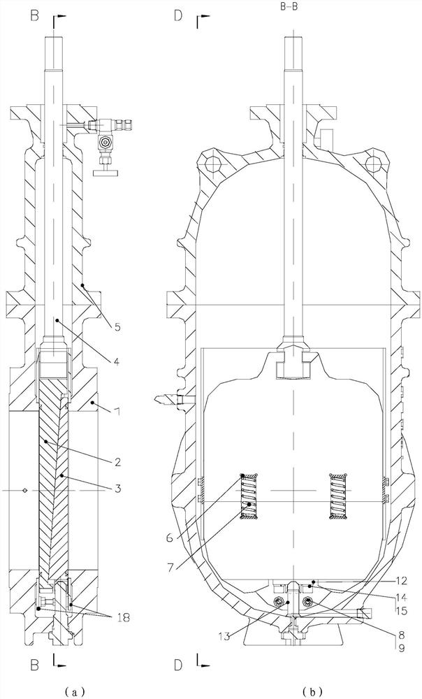 Flat gate valve