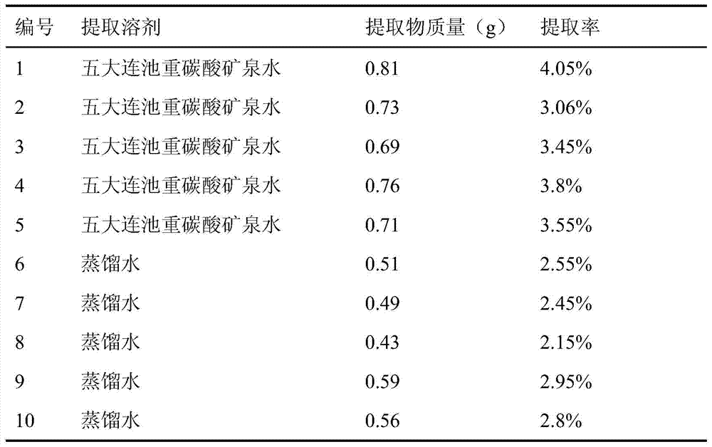 Effervescent tablet and preparation method of Wudalianchi hair fern mineral spring