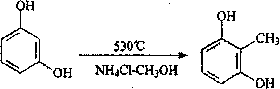 Synthesis method for 2, 6-dihydroxytoluene