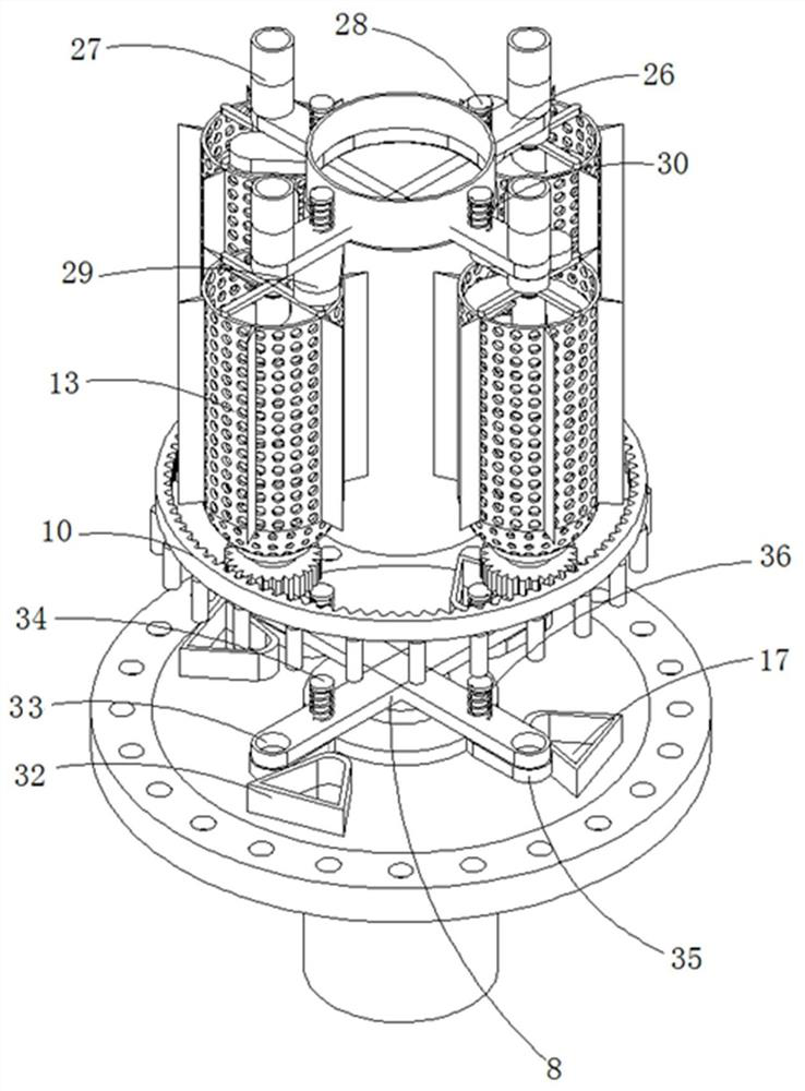 A wheat drying device for flour processing