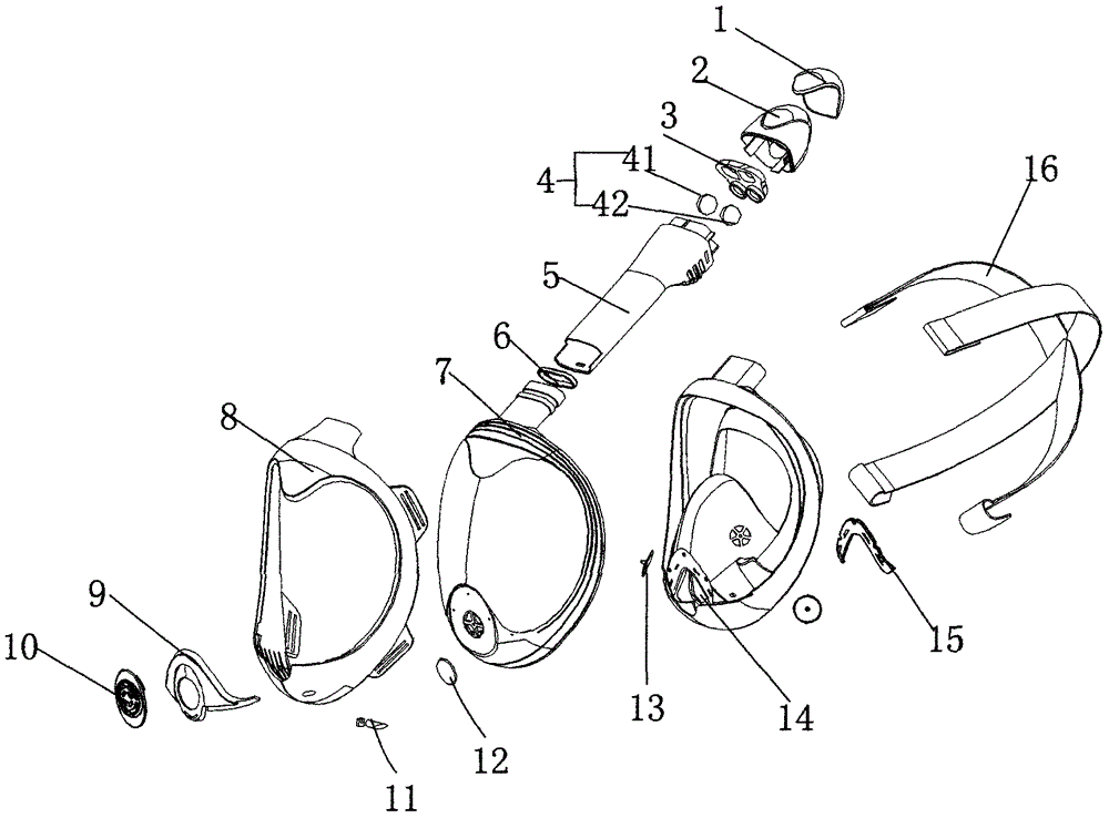 Diving mask