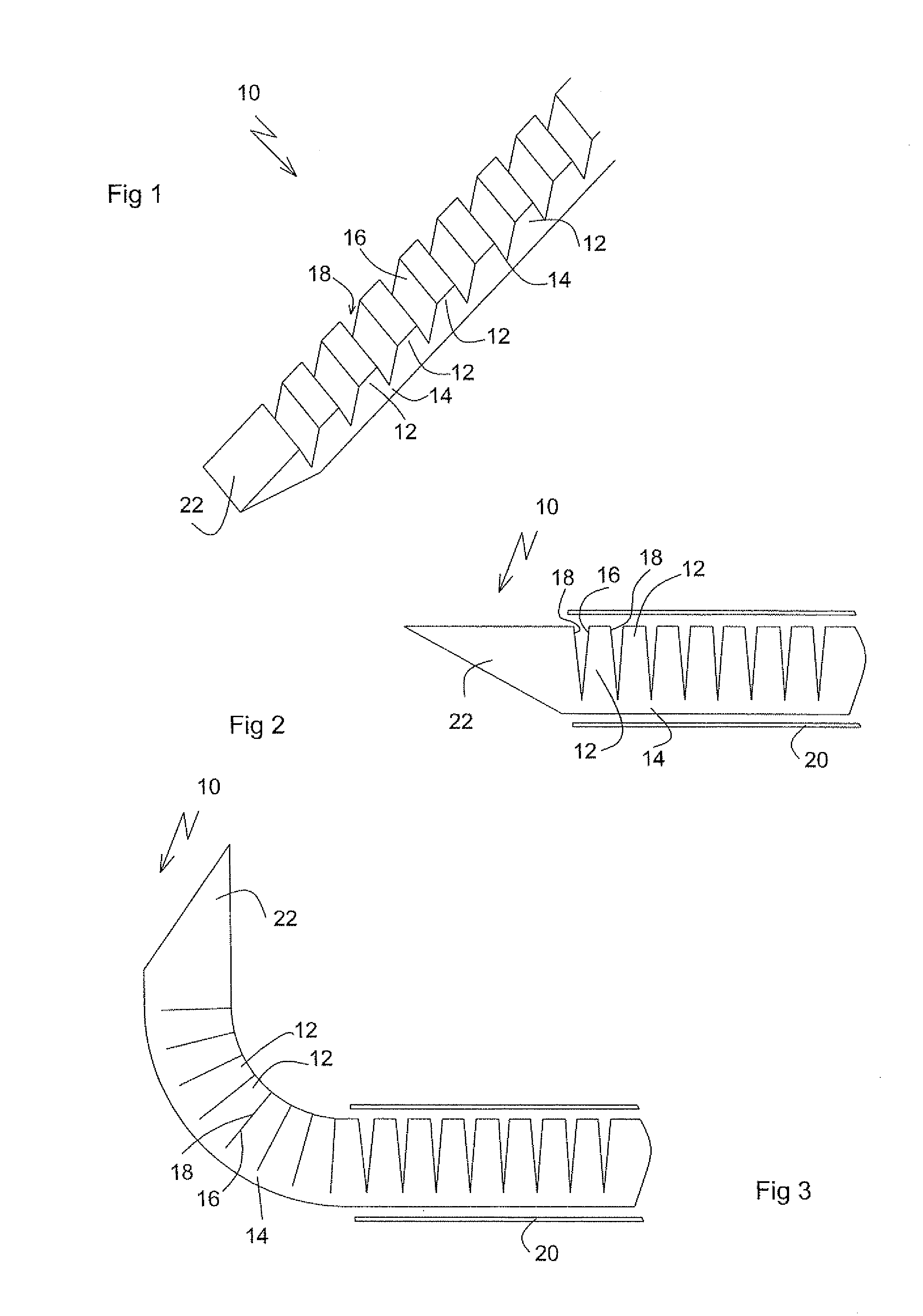 Devices For Introduction Into A Body Via A Substantially Straight Conduit To For a Predefined Curved Configuration, And Methods Employing Such Devices