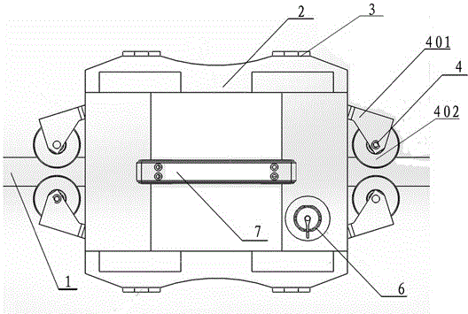 A portable wire rope damage detection device