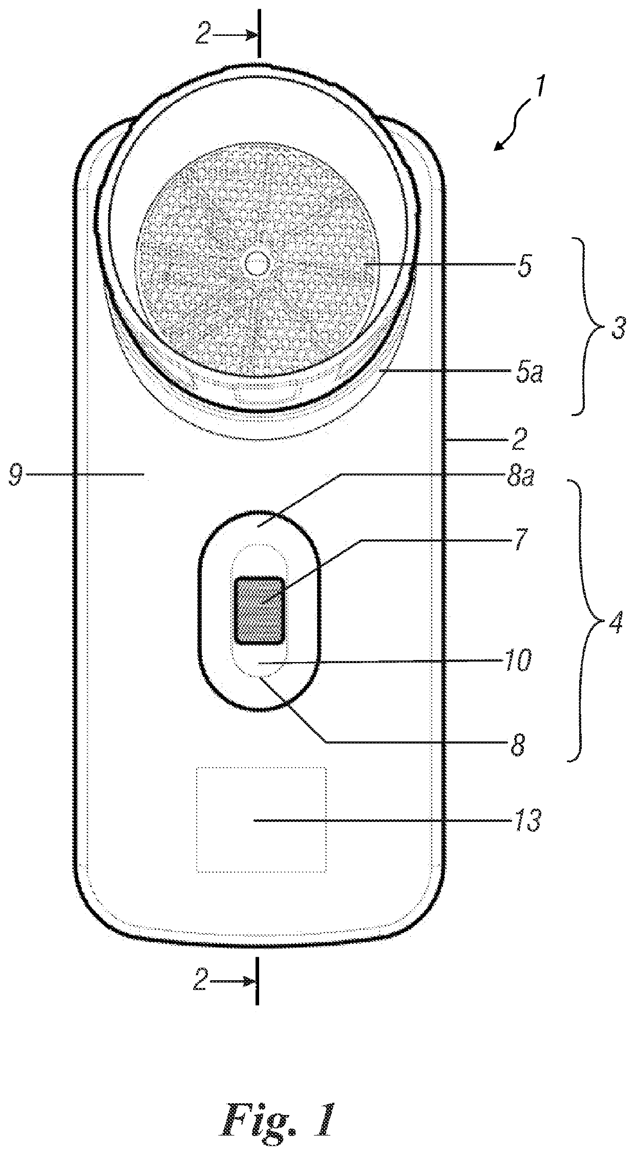 System for monitoring patients suffering from respiratory disease comprising a portable medical device and method based on the use of such system