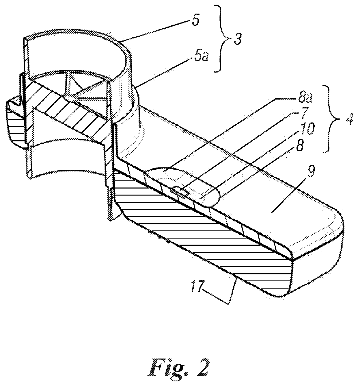 System for monitoring patients suffering from respiratory disease comprising a portable medical device and method based on the use of such system