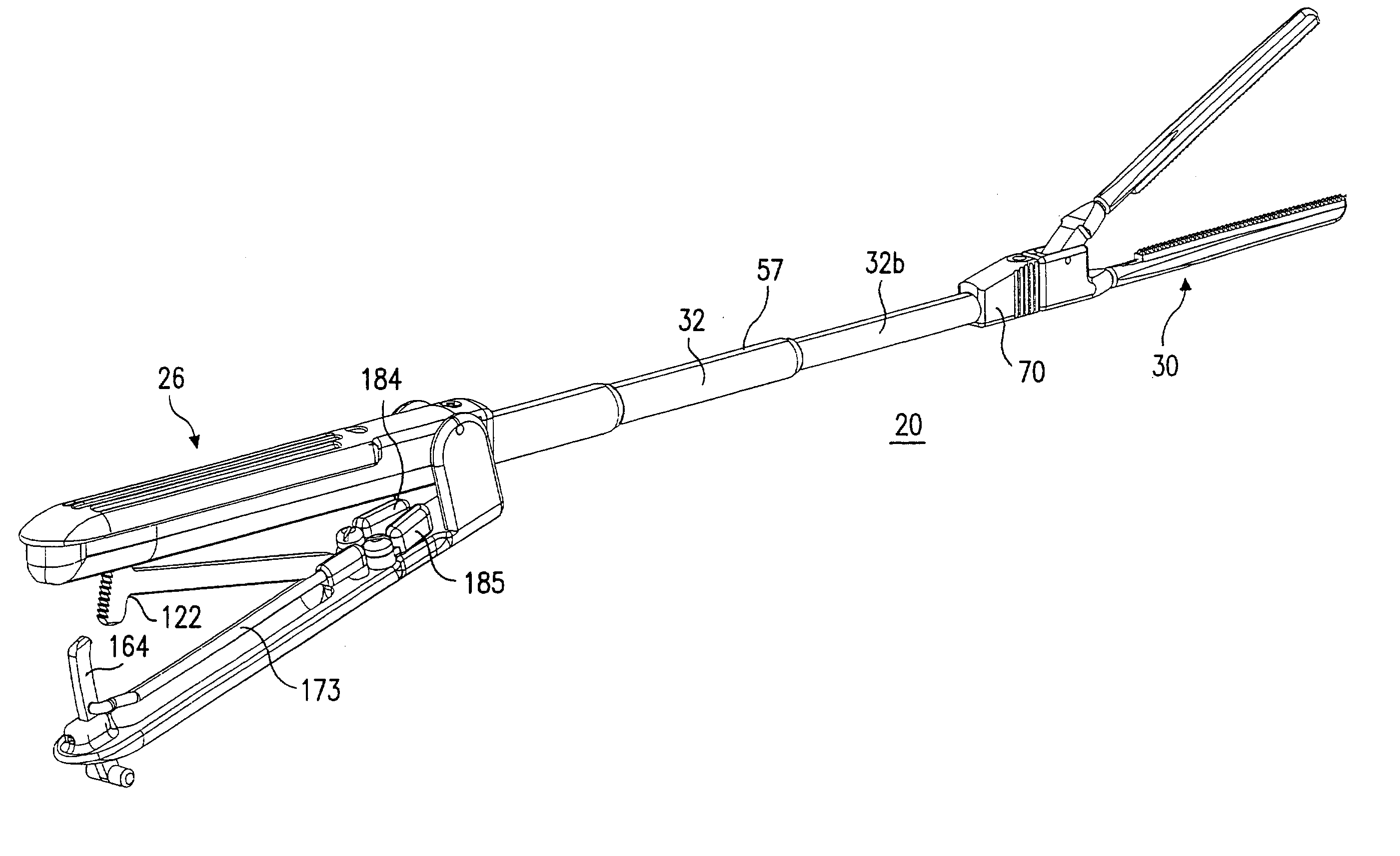 Clamp having bendable shaft