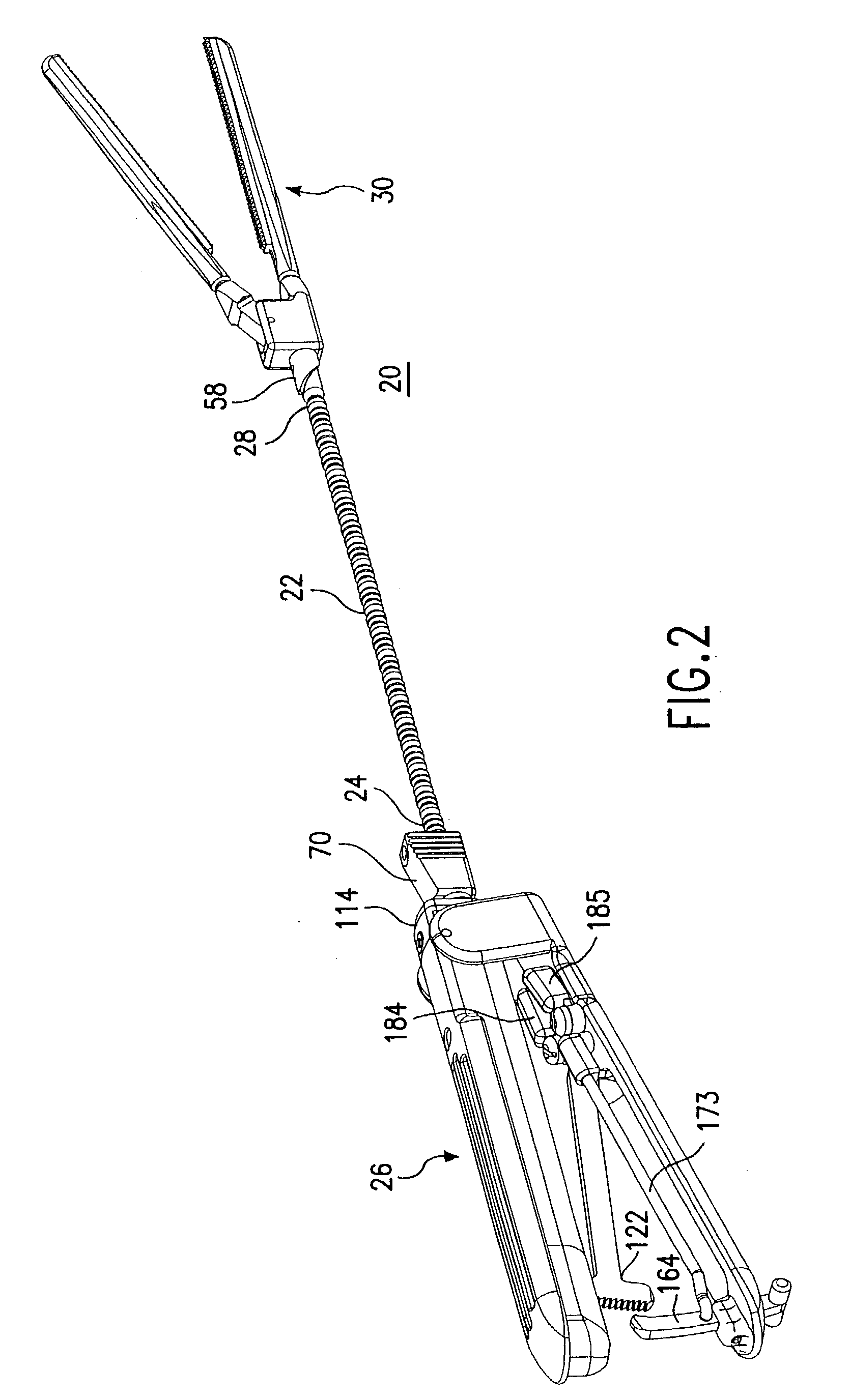 Clamp having bendable shaft