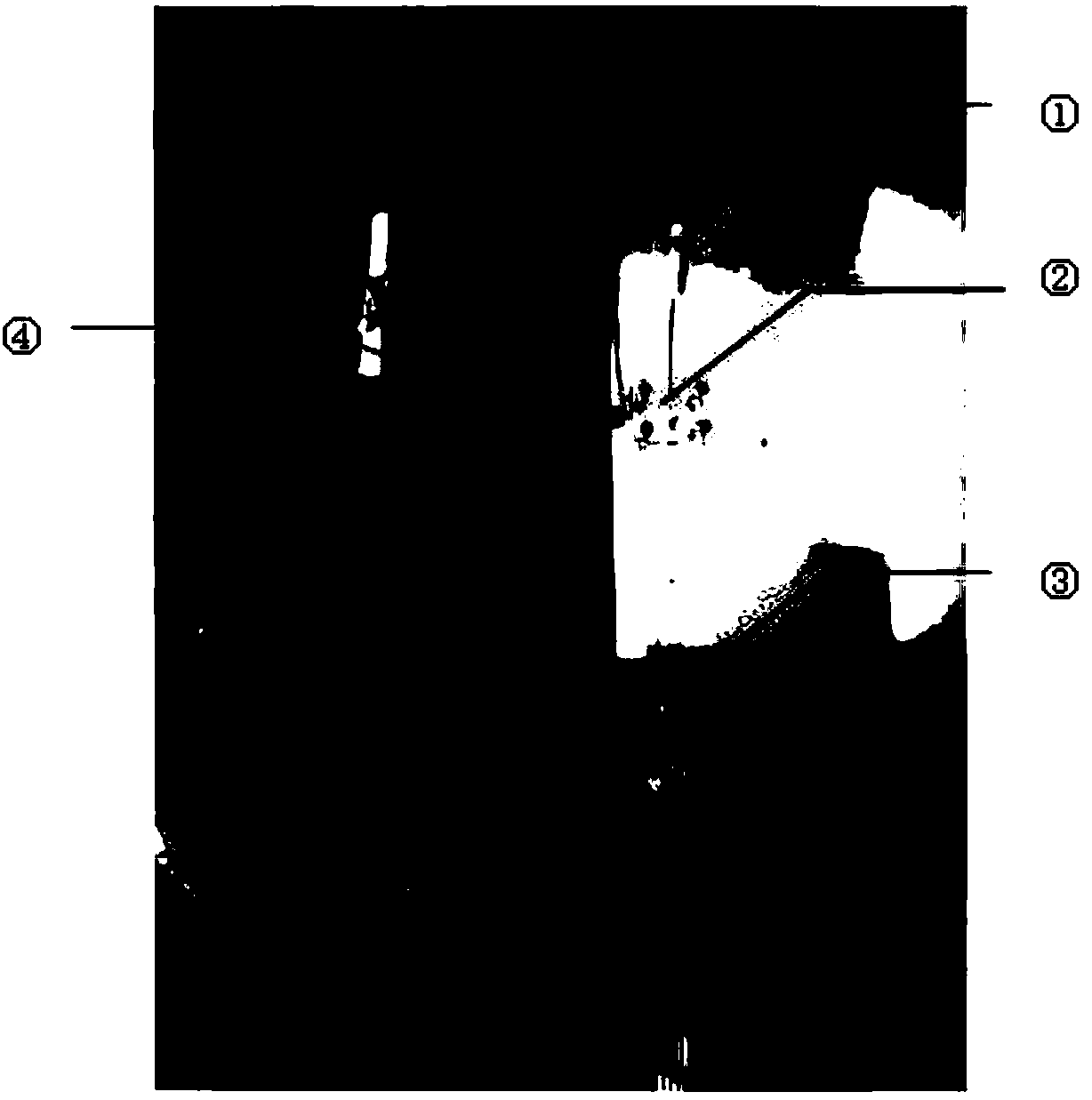 Micro-electrolytic tank for detecting formaldehyde and preparation method thereof