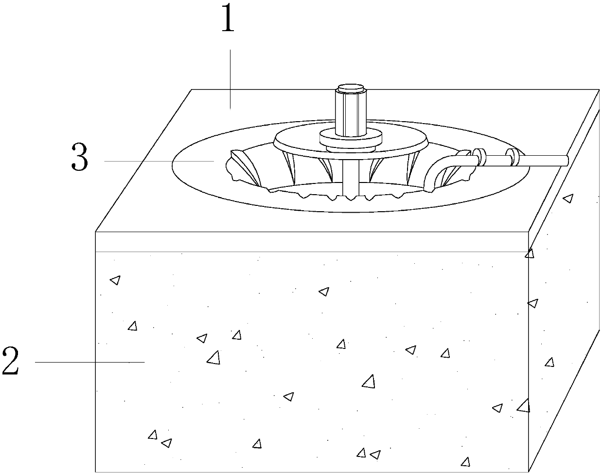 Fault fracture zone gravel and water discharging device used for tunnel construction