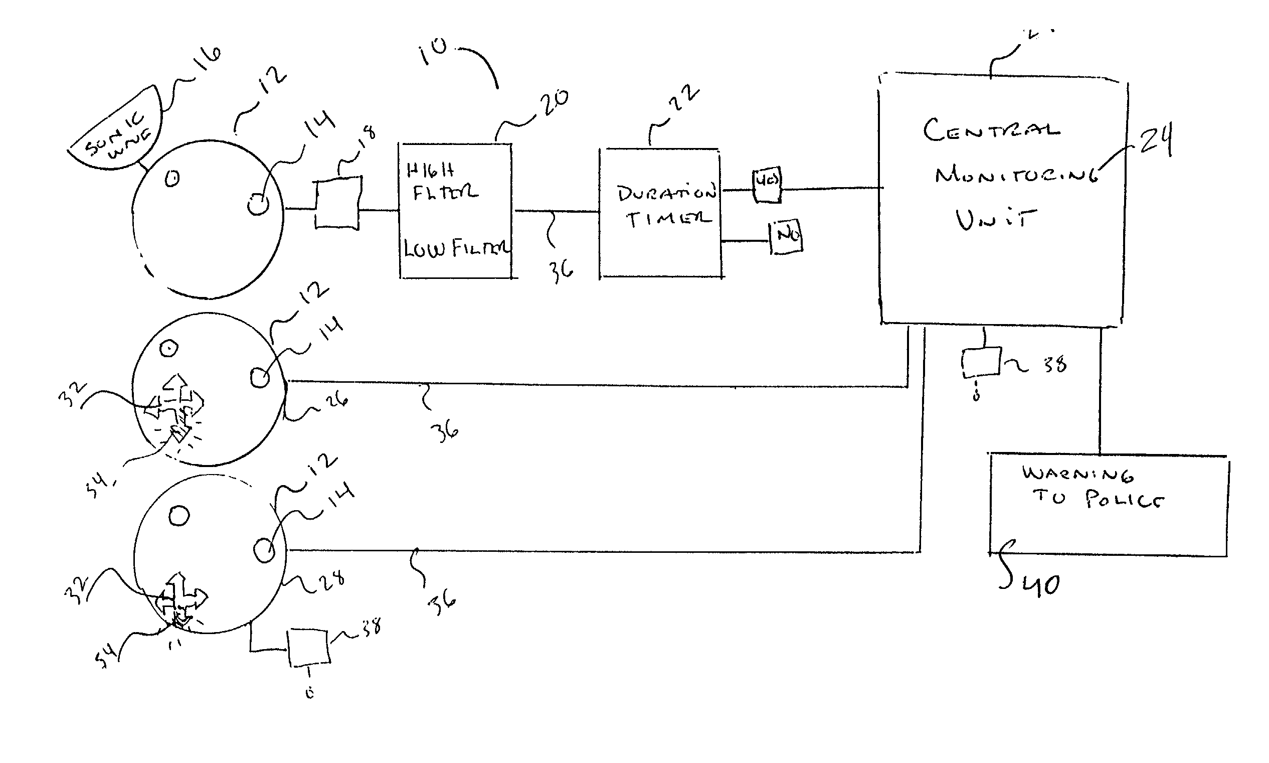 Firearm discharge detection device and warning system