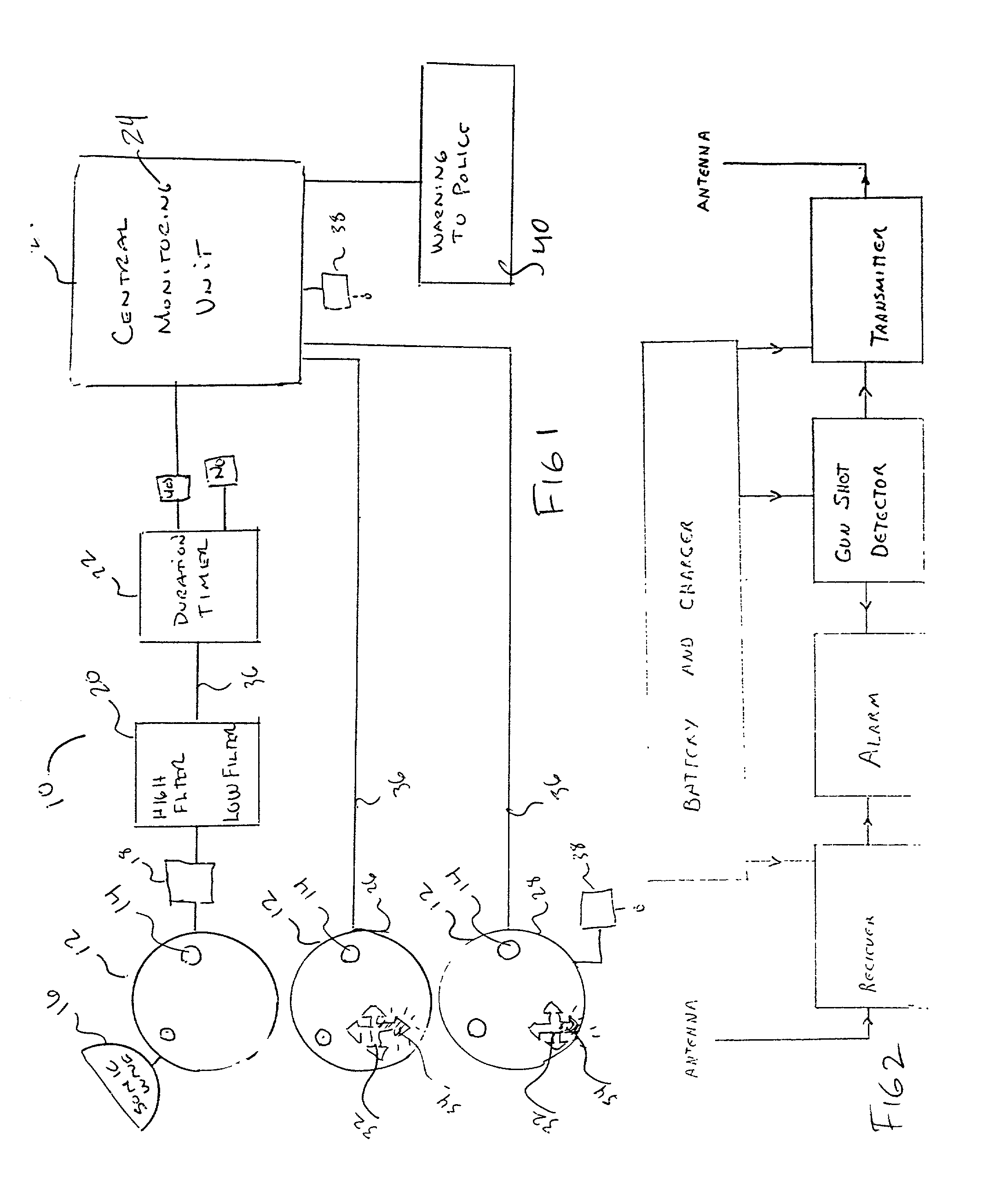 Firearm discharge detection device and warning system